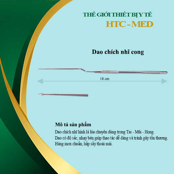 Dao chích nhĩ tai (dụng cụ chuyên khoa tai mũi họng)