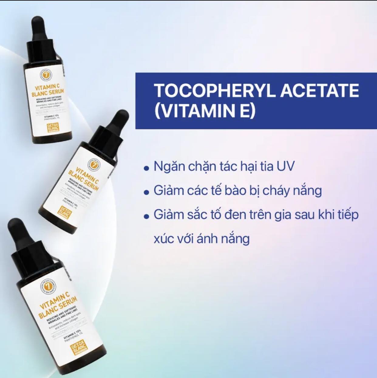 Serum dưỡng sáng da mờ thâm Vitamin C Detox blanc