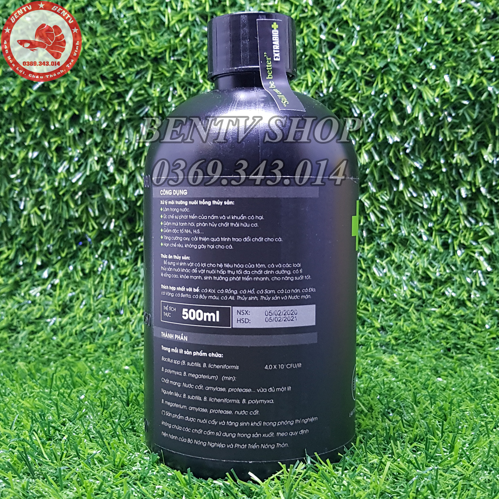 Chế Phẩm Sinh Học Extrabio 500ml - Làm Trong Nước Hồ Cá