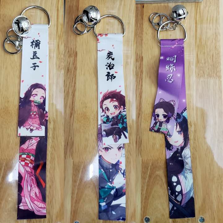 Móc khóa dây chuông Anime nhiều loại