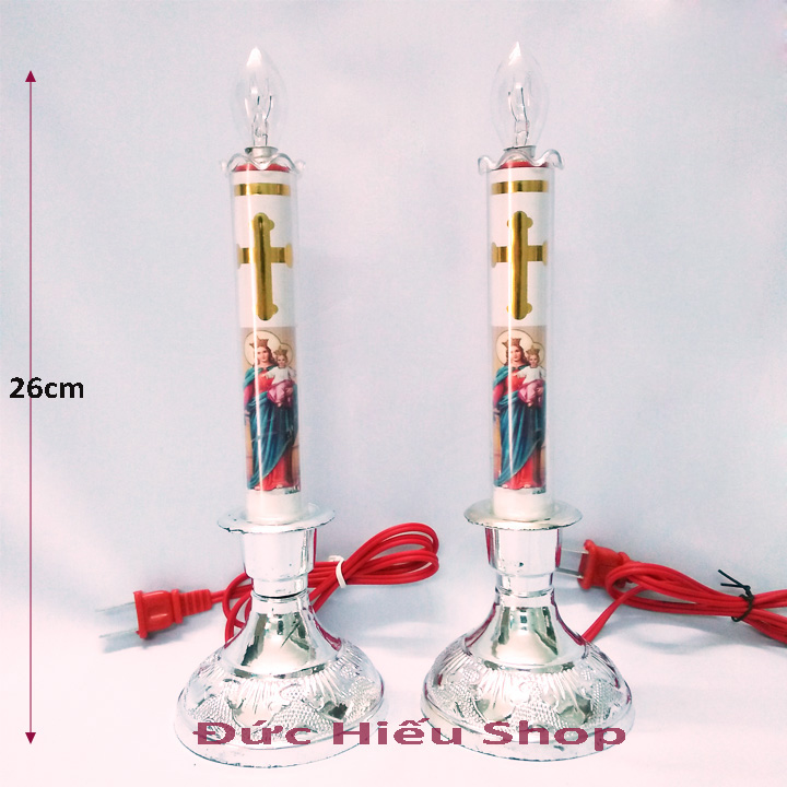 Đèn thờ cúng thiên chúa giáo cỡ nhỏ