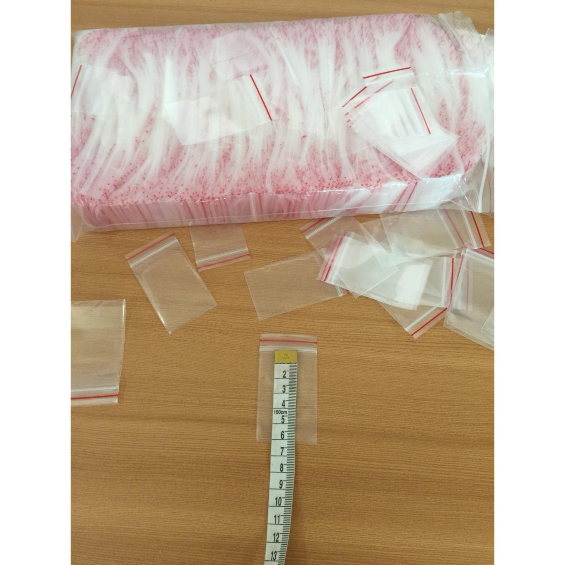 Túi Zip Sọc Đỏ Size nhỏ nhất 4x6cm - DHL231KG