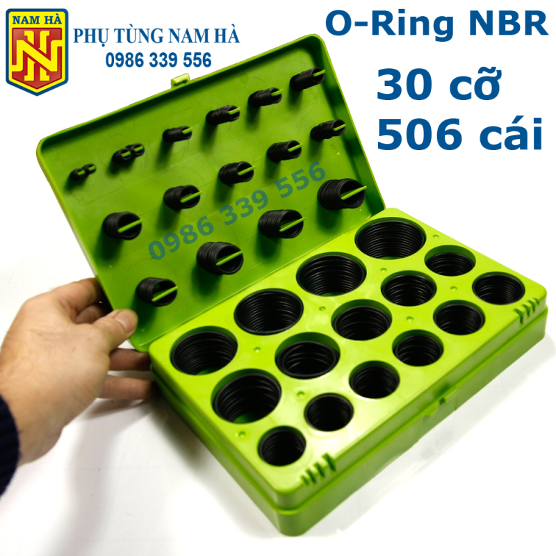 Hộp gioăng sim cao su thay thế chịu dầu NBR chịu nhiệt 30 cỡ size 506 cái vòng