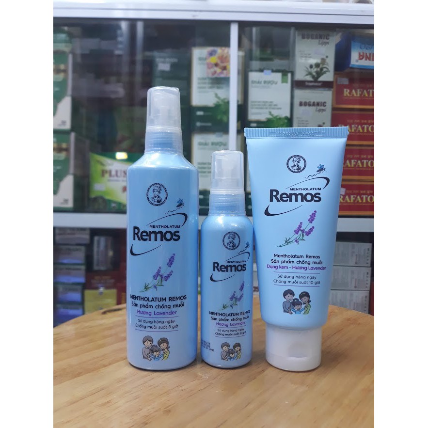 Sản Phẩm Xịt Remos chống muỗi 60ml - 150ml