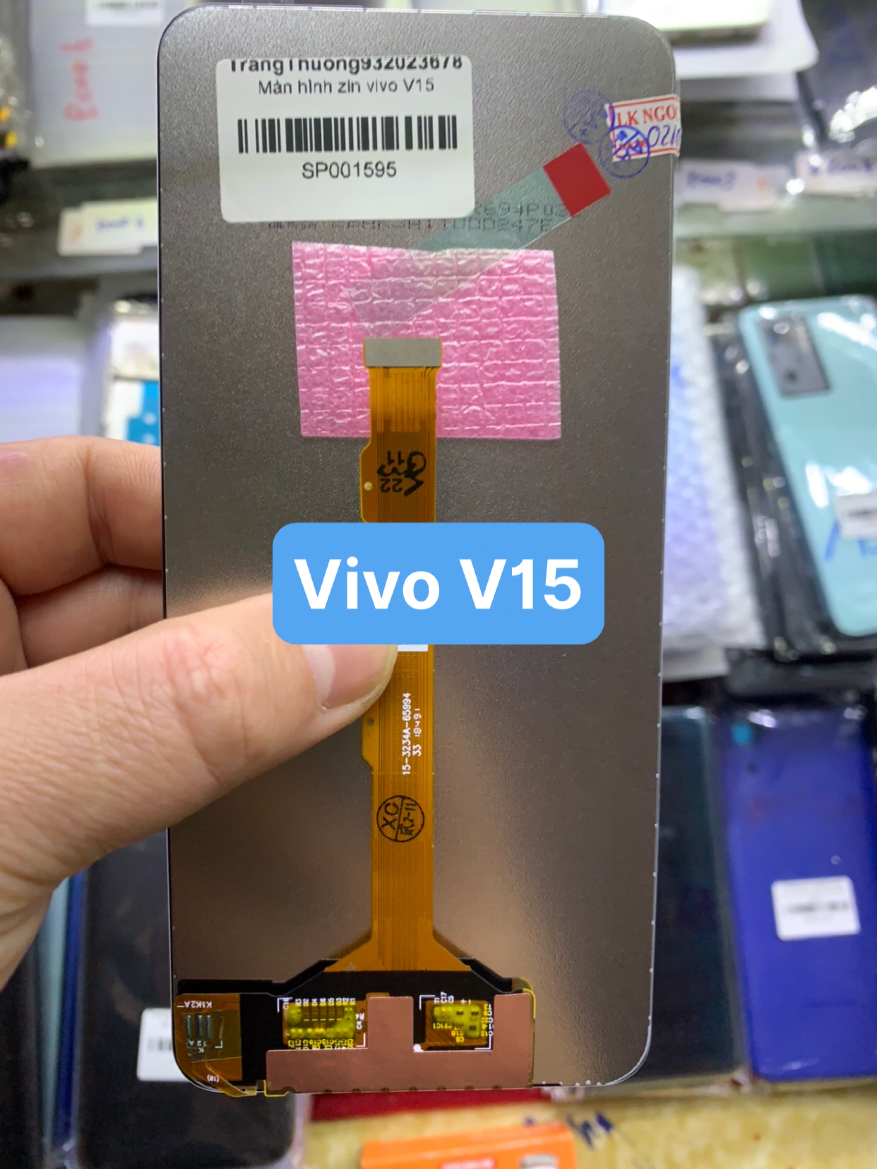 Màn hình zin vivo V15, hàng đã test ok ( tặng kèm 1 tuýp keo )