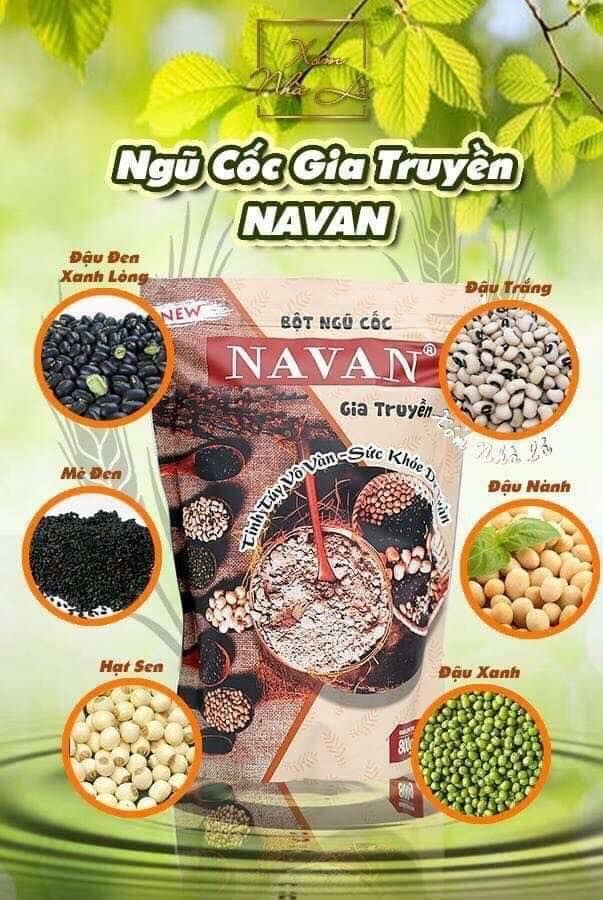 [HCM]Bột ngũ cốc Navan nhiều loại hạt 800gr date luôn mới
