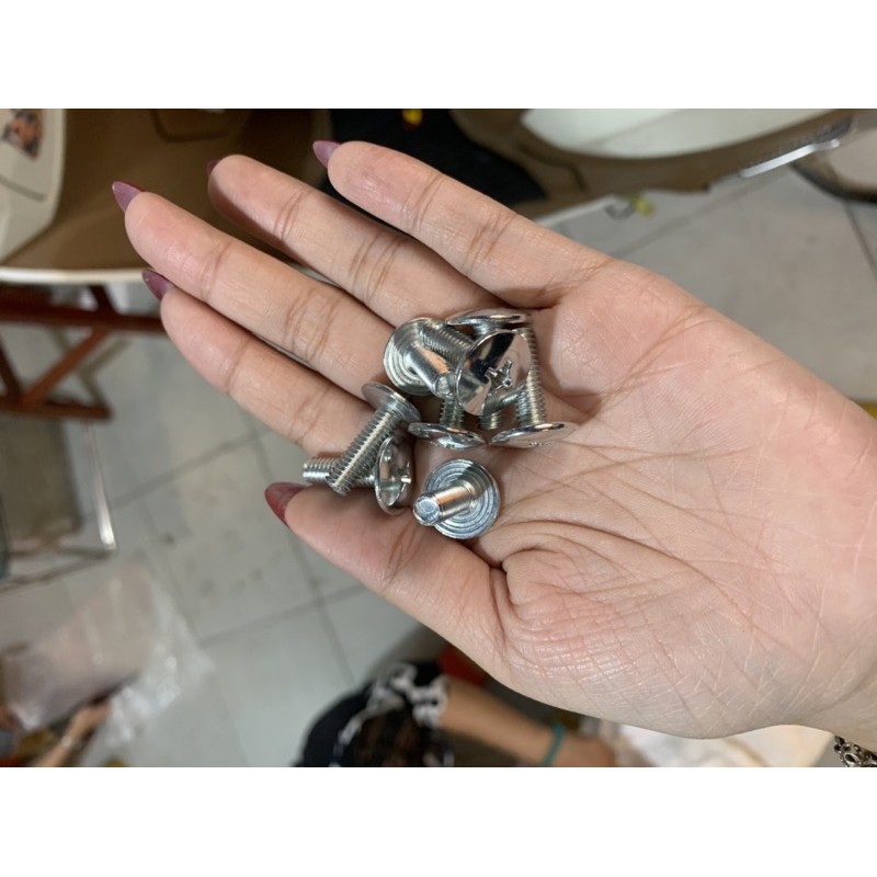 (Giá 5 con)Ốc vít đầu dù sắt xi size 6li15 - 6li20