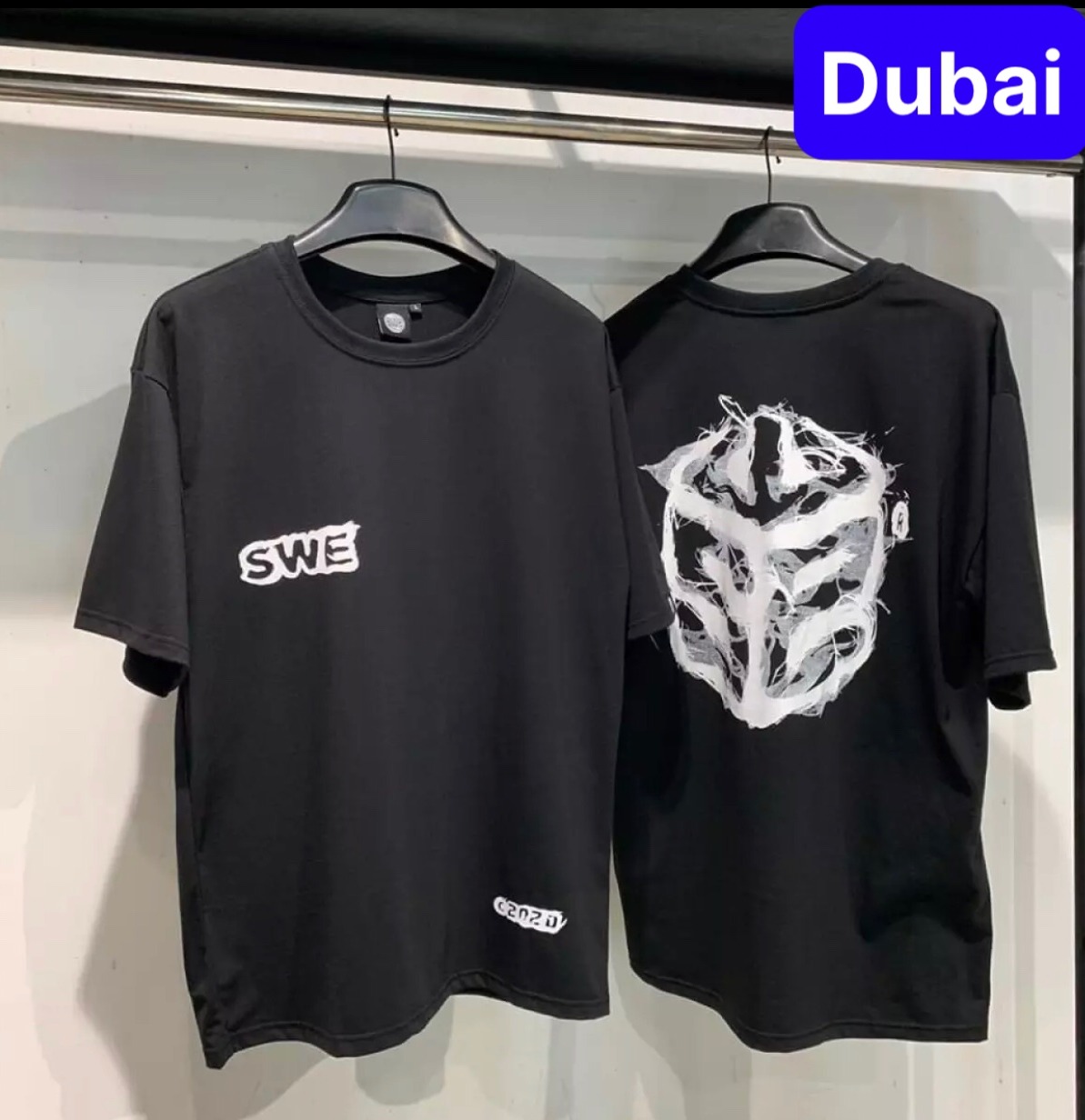 ÁO THUN NAM NỮ UNISEX ĐEN LỤC GIÁC TRẮNG LOANG PHOM FORM RỘNG TAY LỠ HOT TREND MẠNH MẼ SÀNH ĐIỆU VẢI DÀY MỊN 2024 - DUBAI FASHION