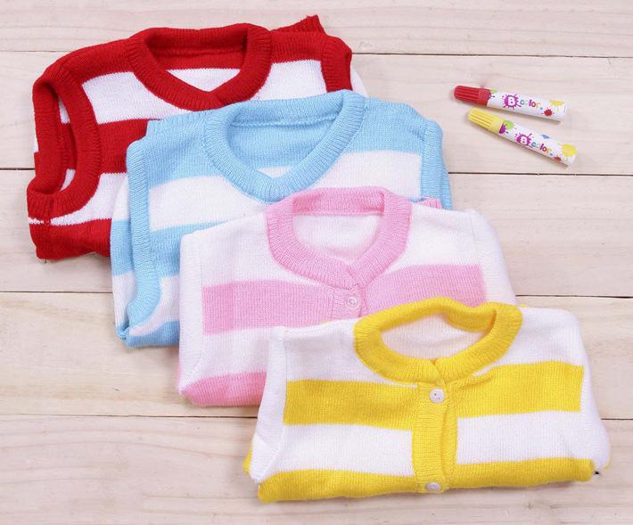 [HCM]Combo 02 Áo Len Dài Tay Dài cho bé 0-7Kg