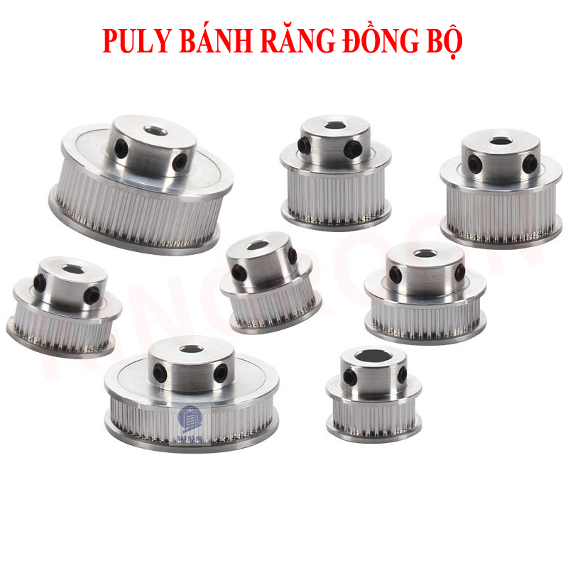 Puly bánh răng đồng bộ - ròng rọc truyền động dây curoa mini GT2 - MixASale