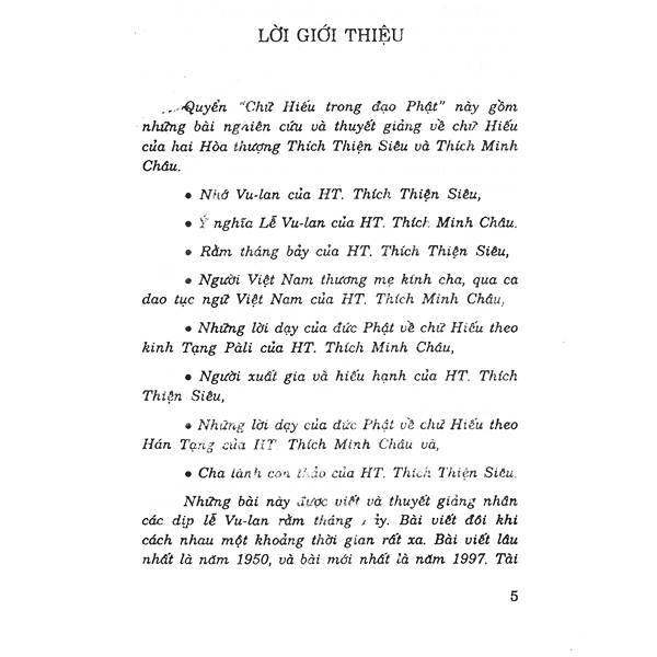 Chữ Hiếu Trong Đạo Phật