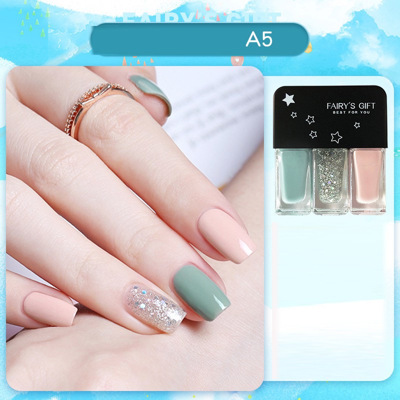 Bộ 3 sơn móng tay màu kẹo xinh xắn N8039 màu từ A1- A6  (tuyển sỉ )