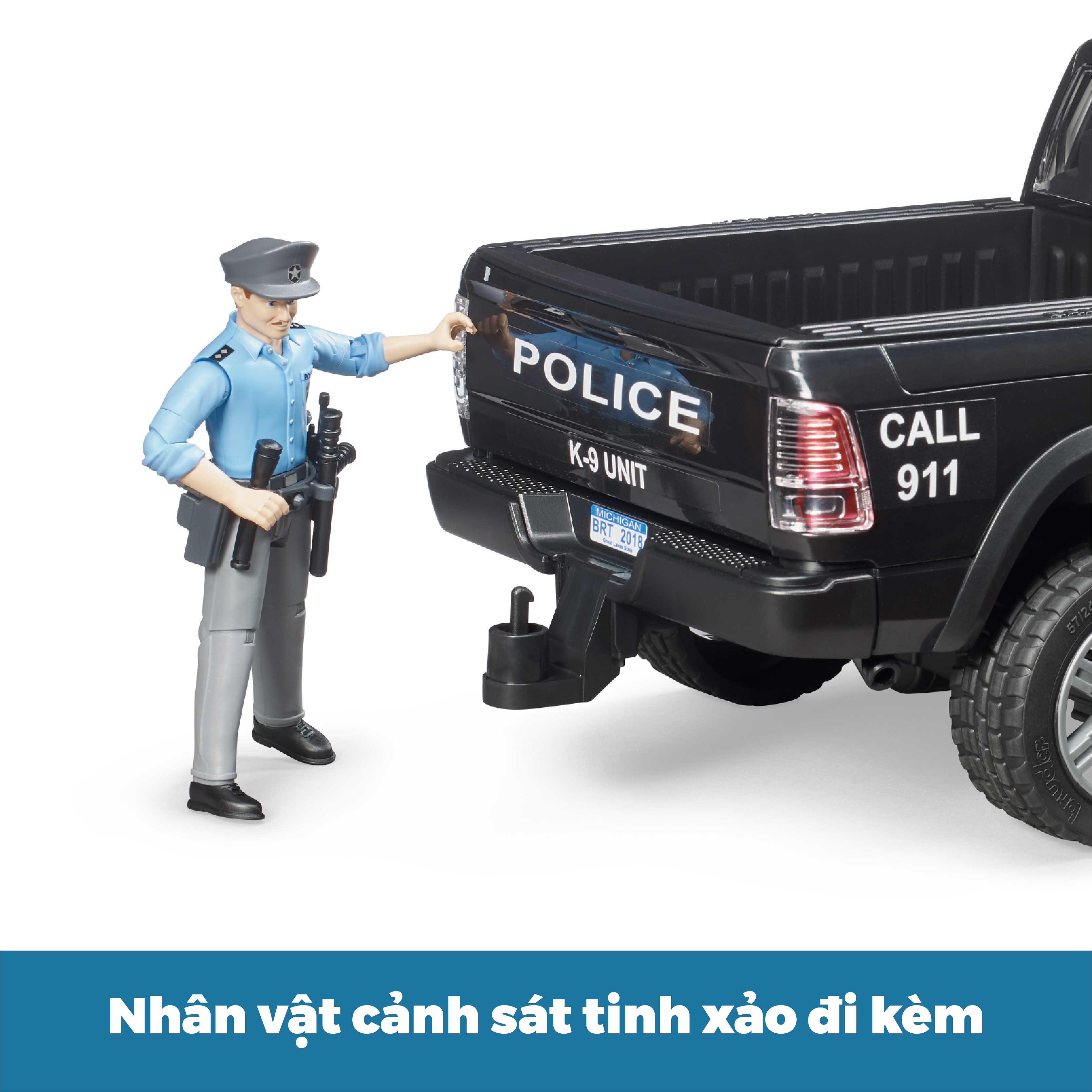 Đồ Chơi Bruder Xe Police RAM 2500 BRU02505