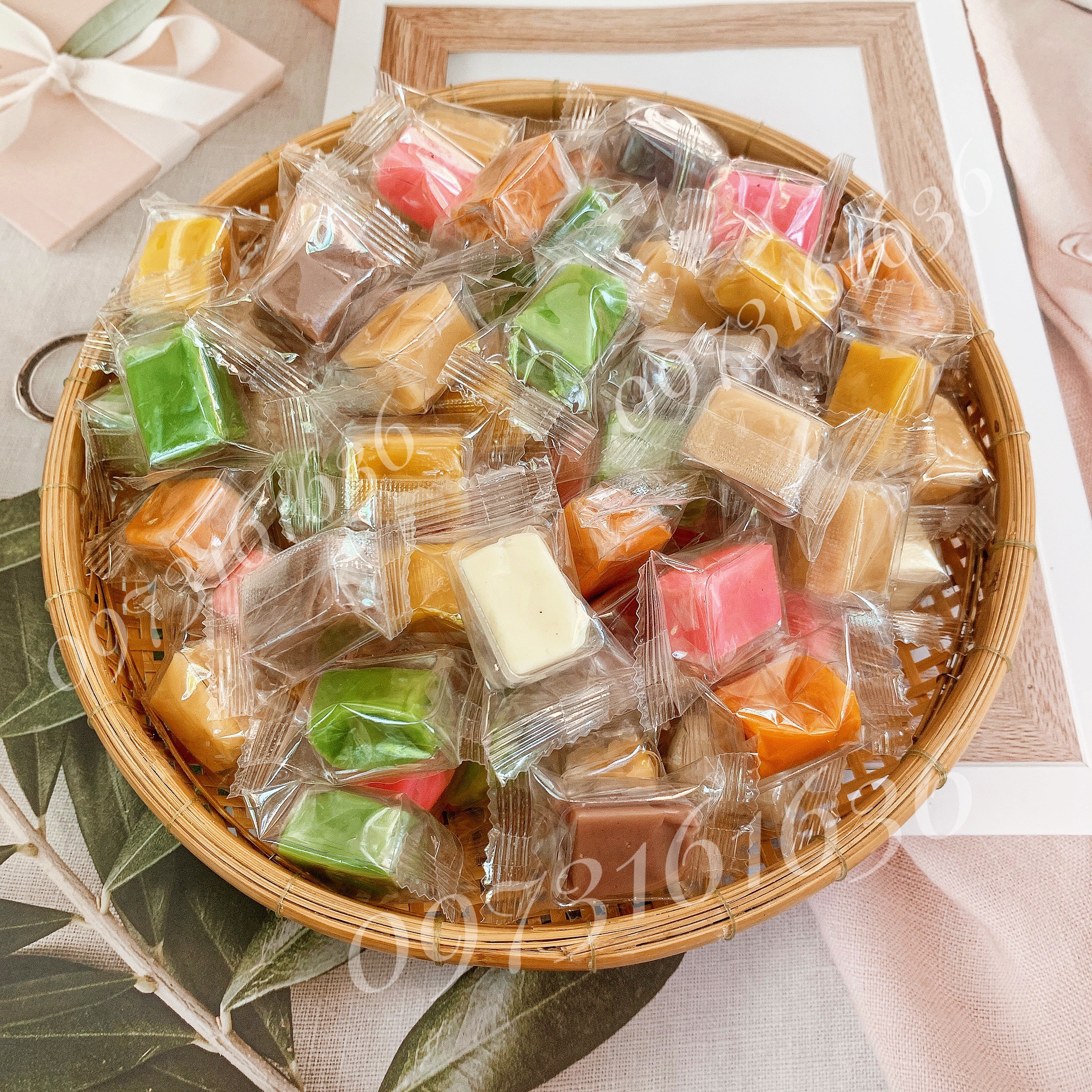 [1Kg] Kẹo dừa thập cẩm mix vị- đồ ăn vặt