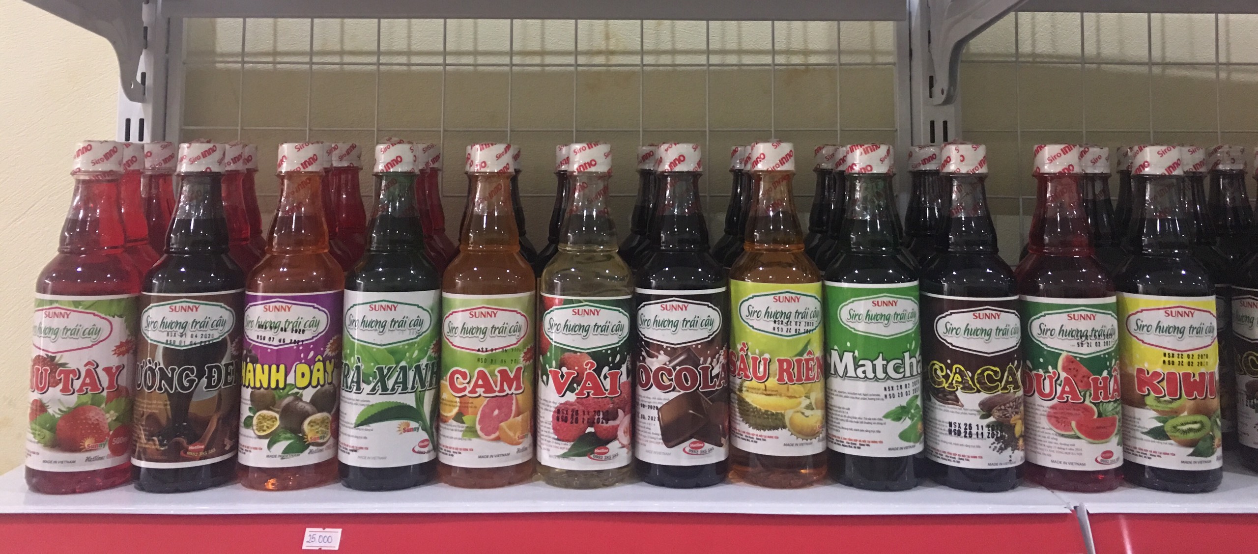 Siro hoa quả 500ml vị Matcha