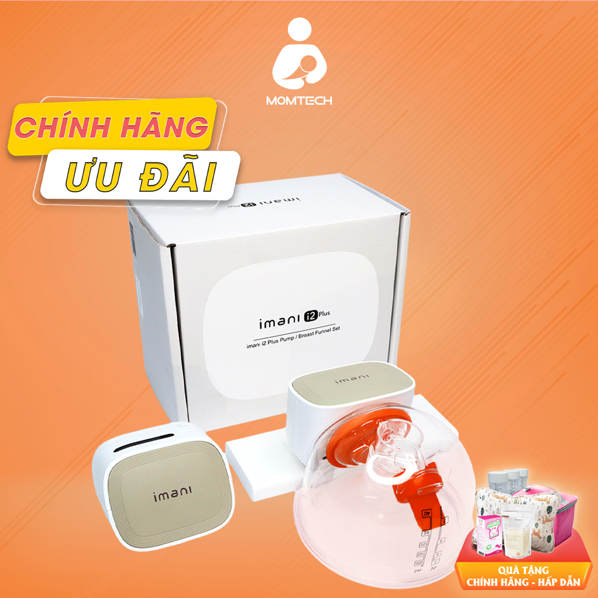 Máy Hút Sữa Không Dây IMANI I2 và I2 PLus Máy Hút Sữa Rảnh Tay 200ml