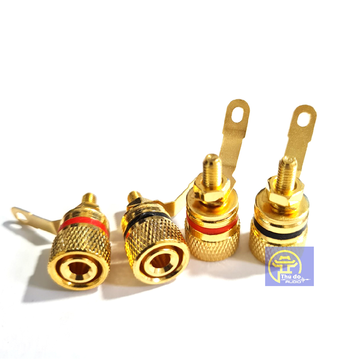 01 cặp Jack cọc loa bằng đồng mạ vàng cao cấp