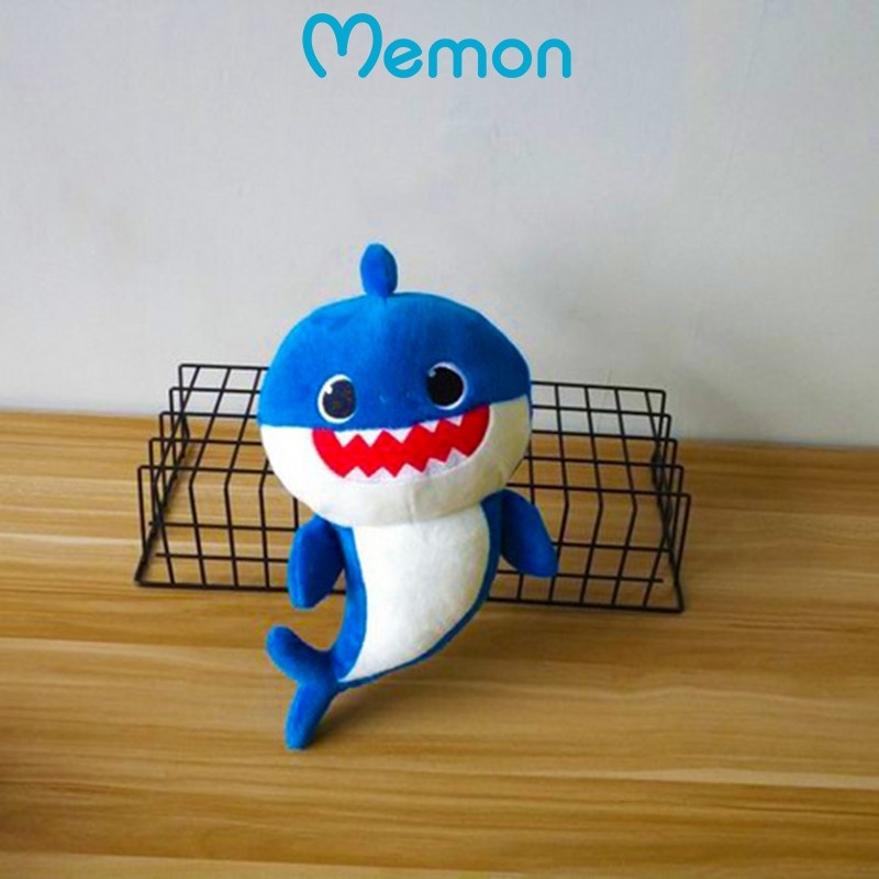 Cá Mập Baby Shark 30cm Cao Cấp Memon, Gấu Bông Cá Mập Cho Bé