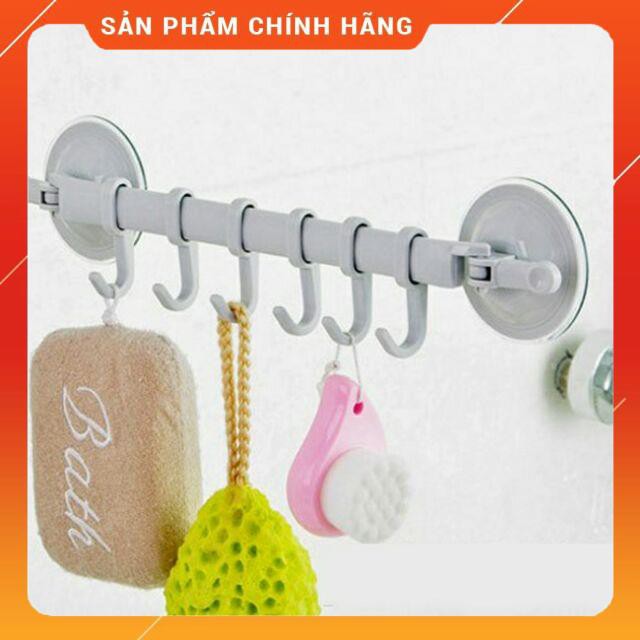 Combo 3 thanh treo đồ hít chân không  6 mấu