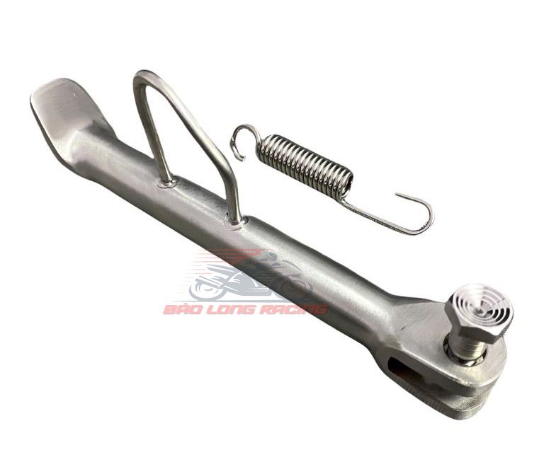 Combo Chân chống Inox tặng kèm Lò Xo ốc Chống nghiêng Inox 304 gắn xe máy Dream Wave Exciter Sonic Winner