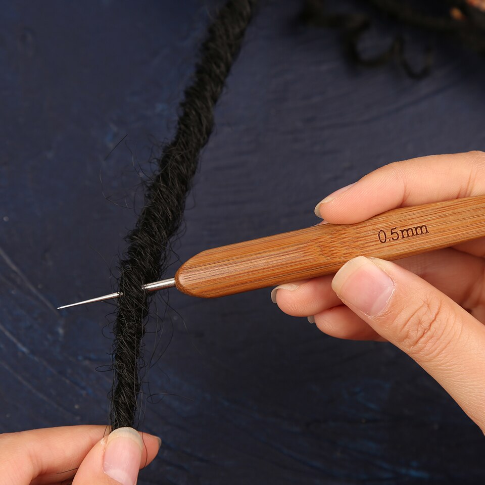 Kim Móc Len Cán Gỗ Tre Thiên Nhiên (Size Lẻ 1mm đến 6mm)