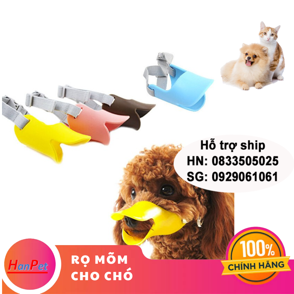 Hanpet - Rọ mõm cho chó - Rọ mõm chó hình mỏ vịt size M - nhựa dẻo cao cấp (size trung dùng cho chó 4- 8kg) 608e- HP10474TC