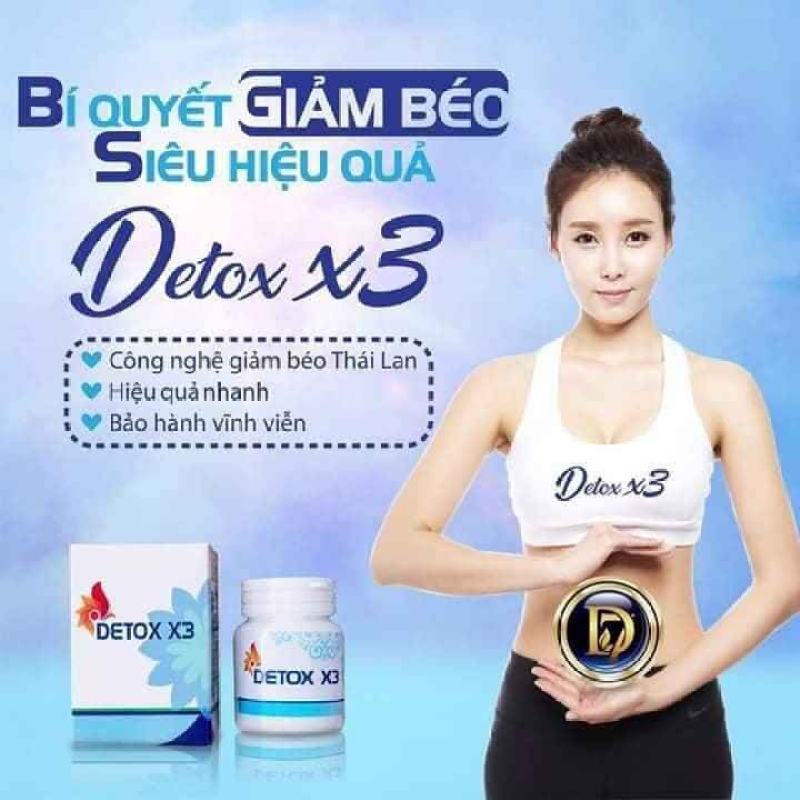 detox x3 chính hãng - detox x3 giảm mỡ bụng sau sinh