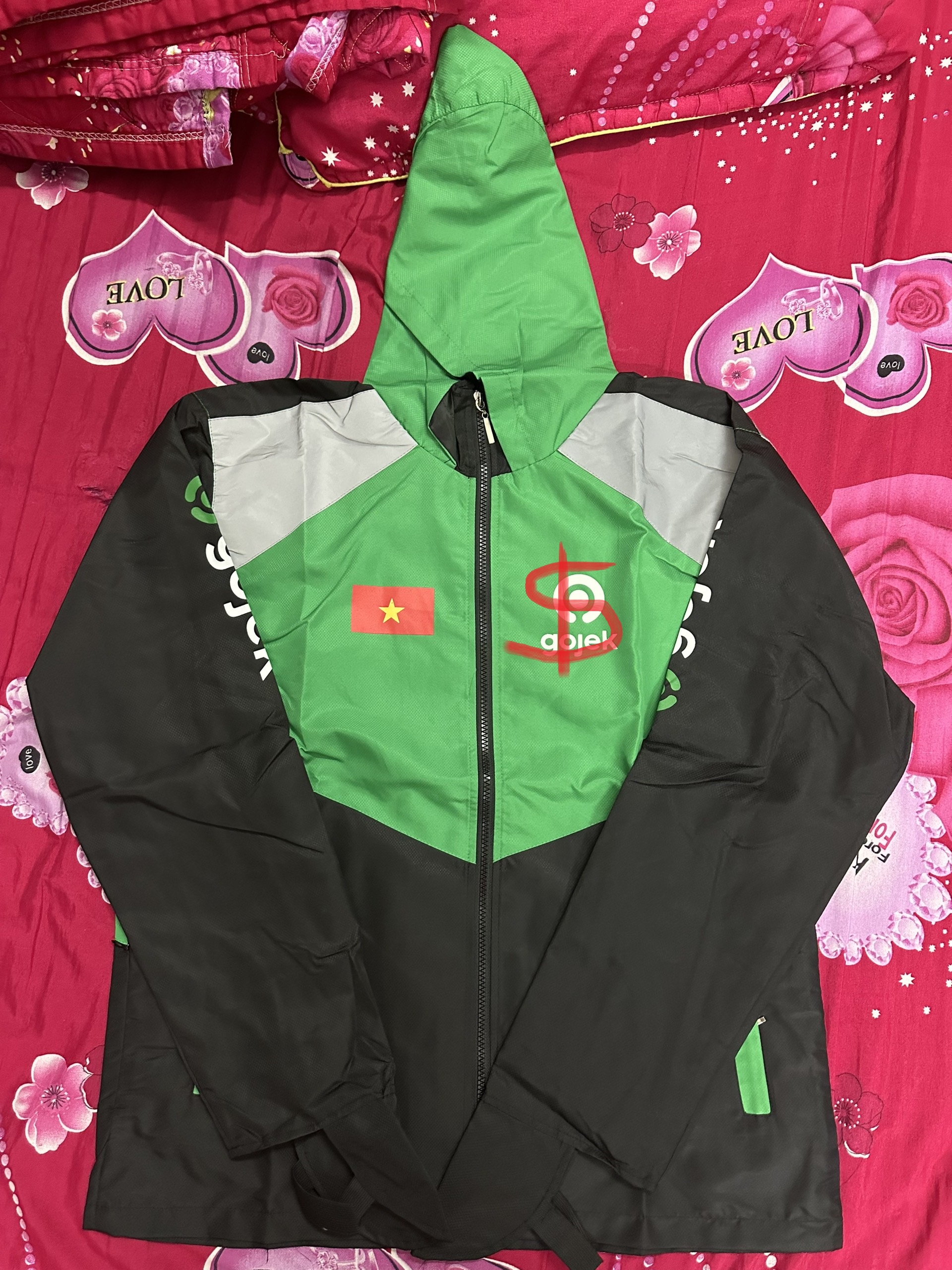 Áo shipper chuẩn mẫu khoác gojek