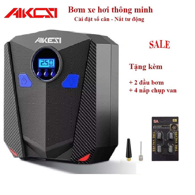 Bơm lốp ô tô - bơm điện tử tự ngắt AIKESI