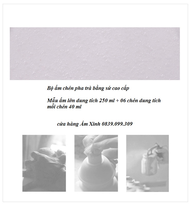 Bộ ấm chén sứ pha trà đạo cao cấp