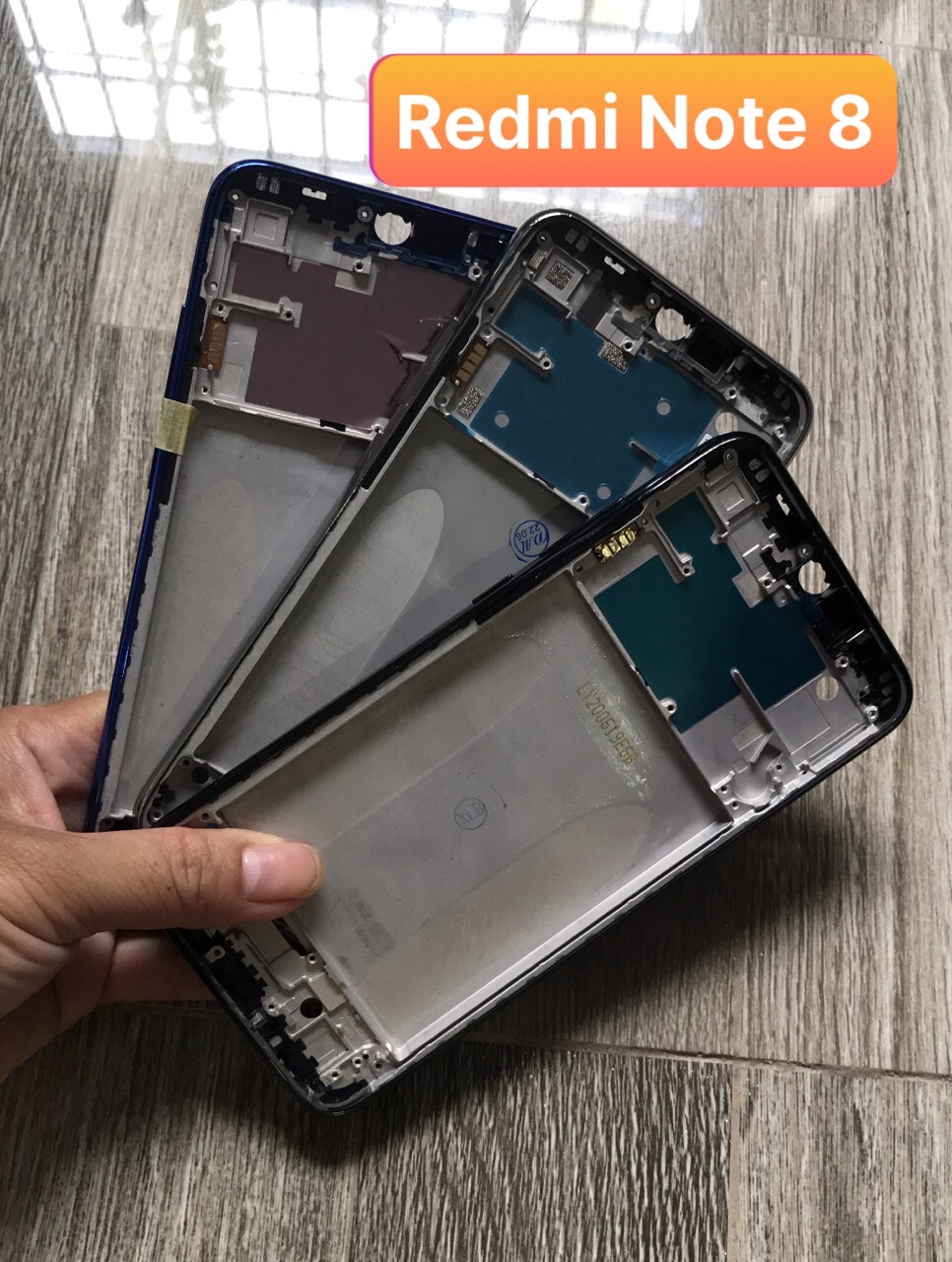 Khung xương + viền Xiaomi Redmi Note 8 ( gồm khung, viền, phím bấm)