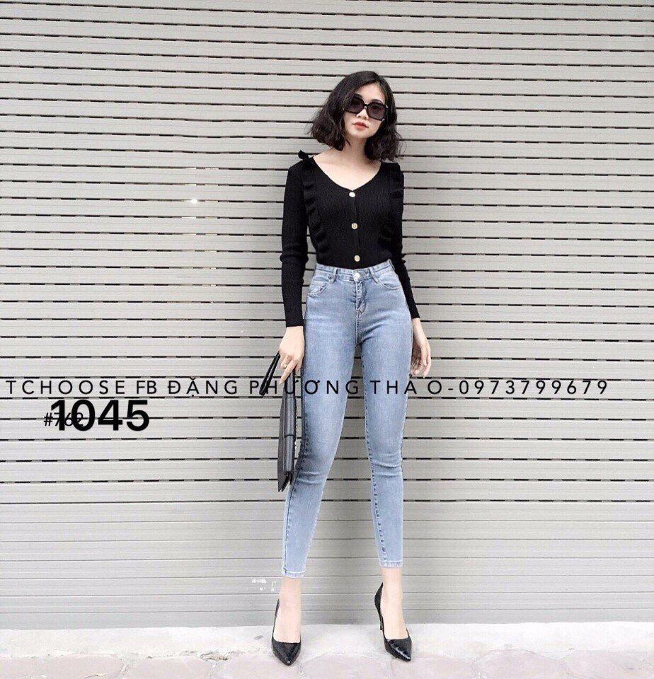 [HCM]Quần Jean nữ lưng cao đẹp - 1045