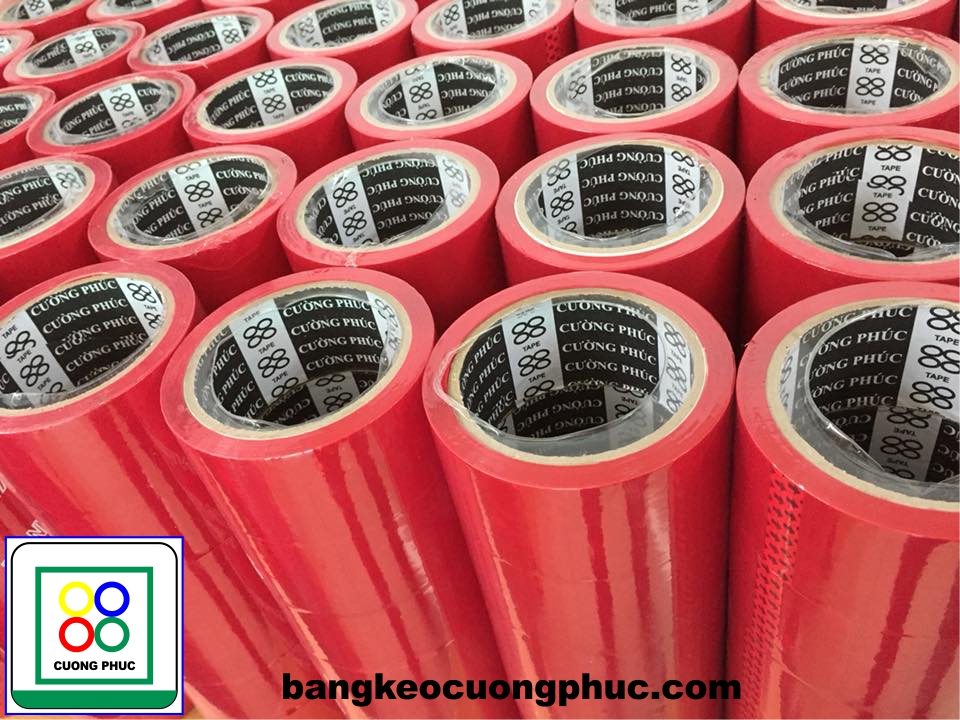 BĂNG KEO MÀU ĐỎ - ĐỎ MAY MẮN - 1 CÂY 6 CUỘN