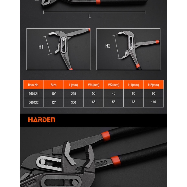 Kìm Mỏ  Harden Quạ 10" Và 12" - Kềm Đa Năng