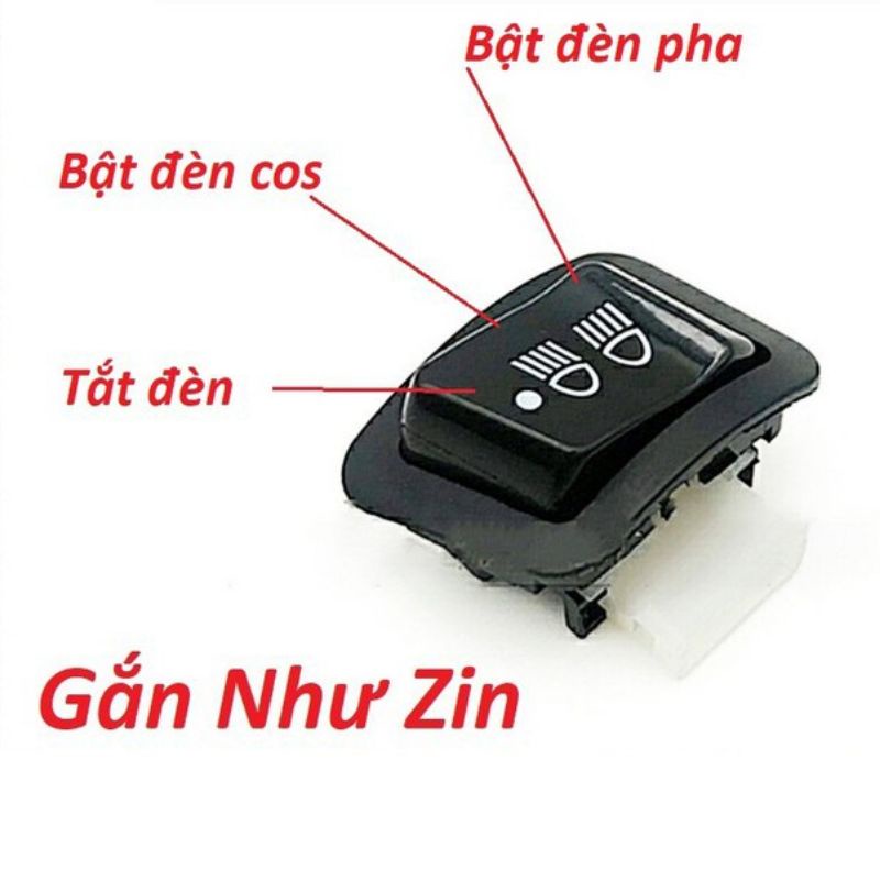 Công Tắc Tắt Đèn 3 Chế Độ Gắn Xe Honda Wave 2021, Vision, Air Blade, Wave RSX, Future,  Lead 125 halogen