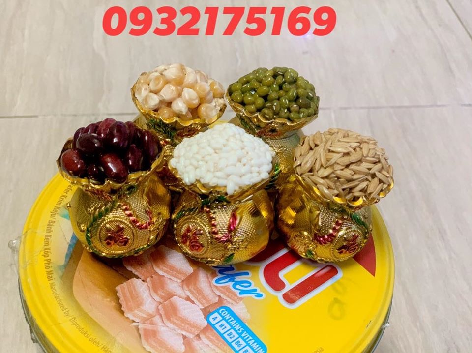 Combo 5 túi vàng Ngũ Đậu chiêu tài