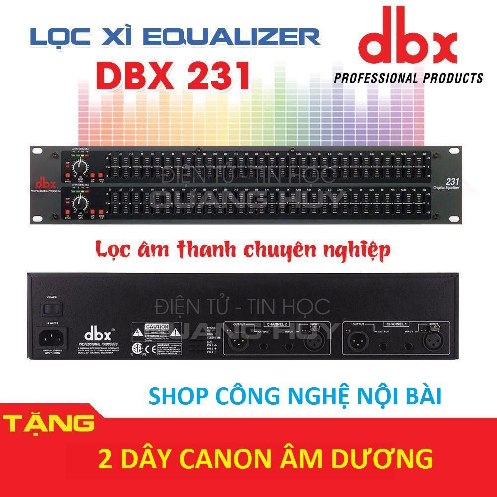 Lọc xì equalizer cao cấp dbx 231 - tặng 2 dây canon
