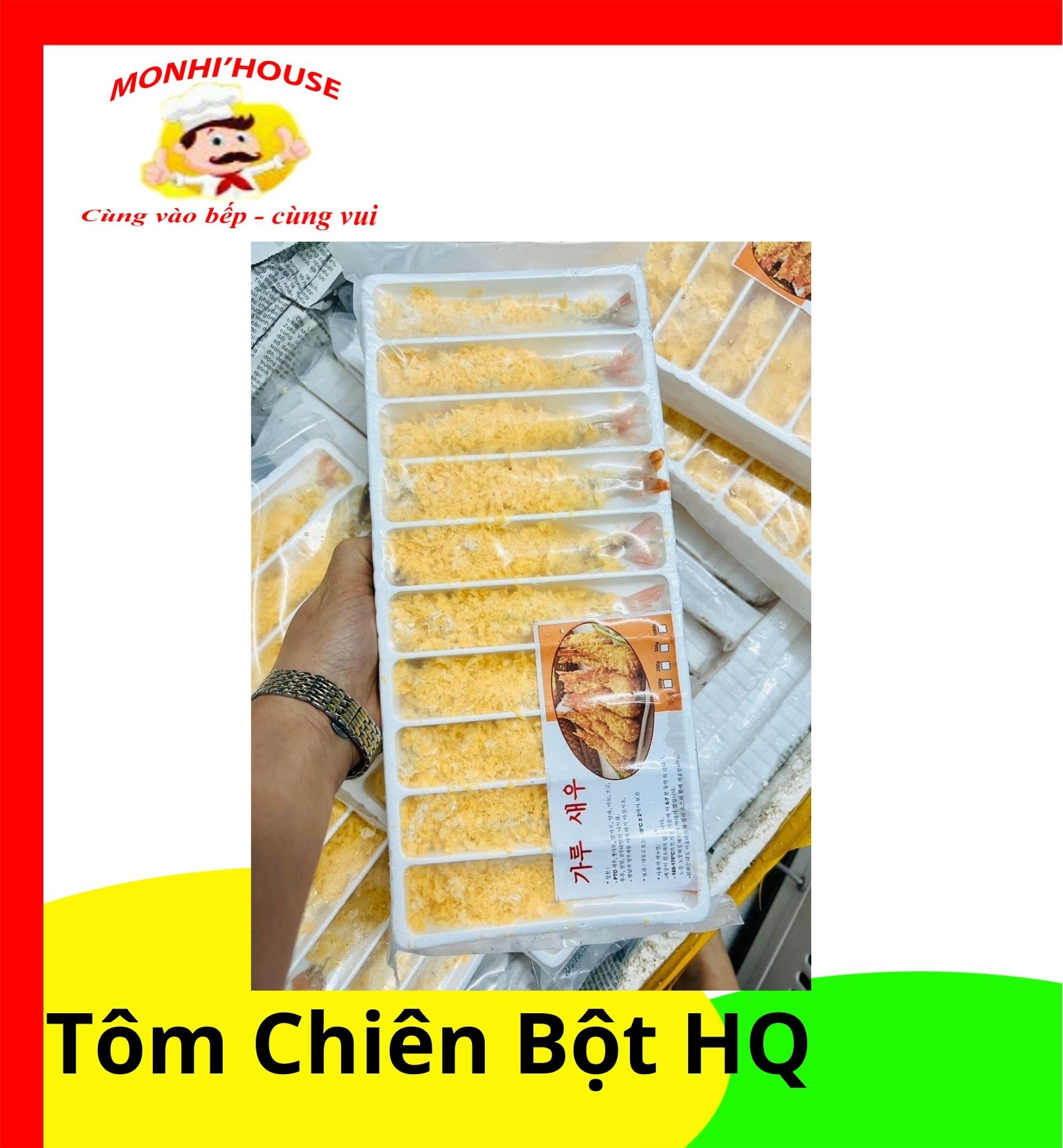 Khay 10 con tôm tẩm bột chiên xù _ thơm ngon_giòn rụm_topokki_viên thả lẩu shop