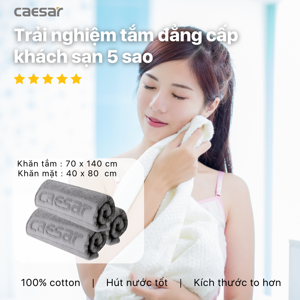 Caesar Bath Towels and Face Towels