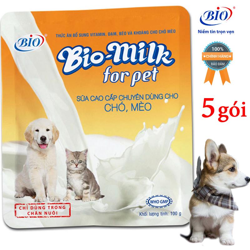 COMBO 5 BỊCH SỮA BIO MILK CHO CHÓ MÈO-79400