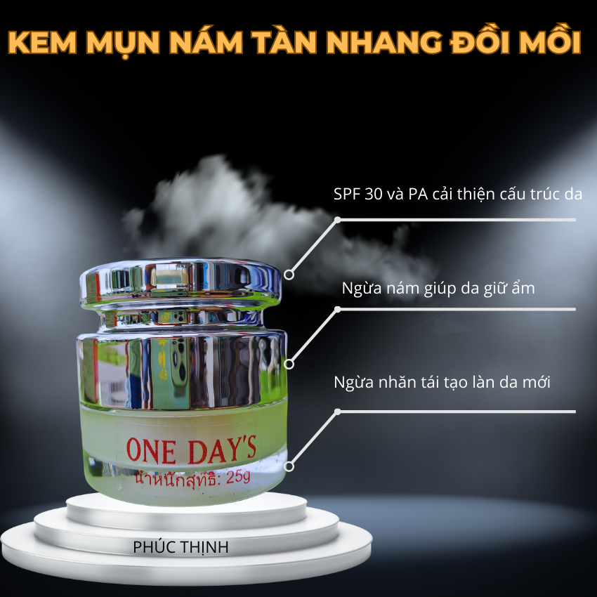 COmbo kem Trắng Da và Kem Nám ONE DAYS ( Thái Lan )
