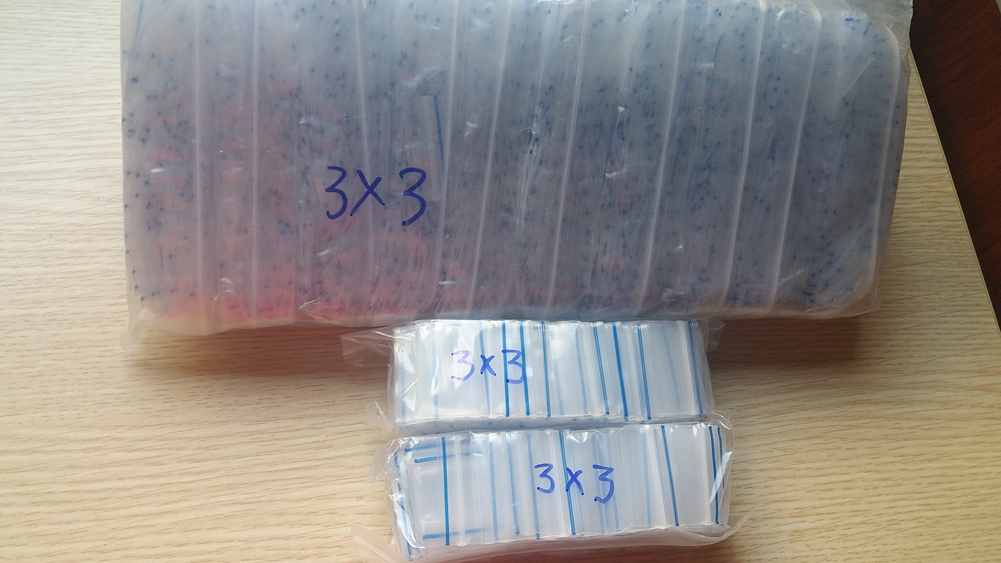 combo 500 cái túi zíp mini 3x3cm dầy đẹp