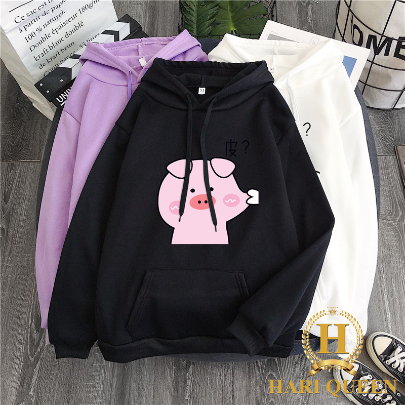 Áo hoodie lợn bẹo má DTR1119