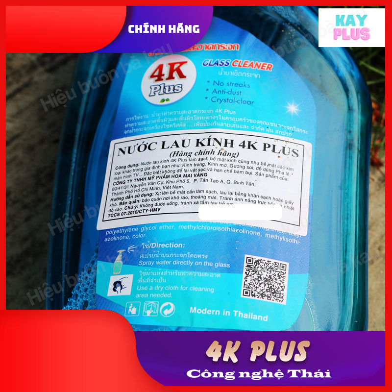 Nước lau kính 4K Plus - 500ml