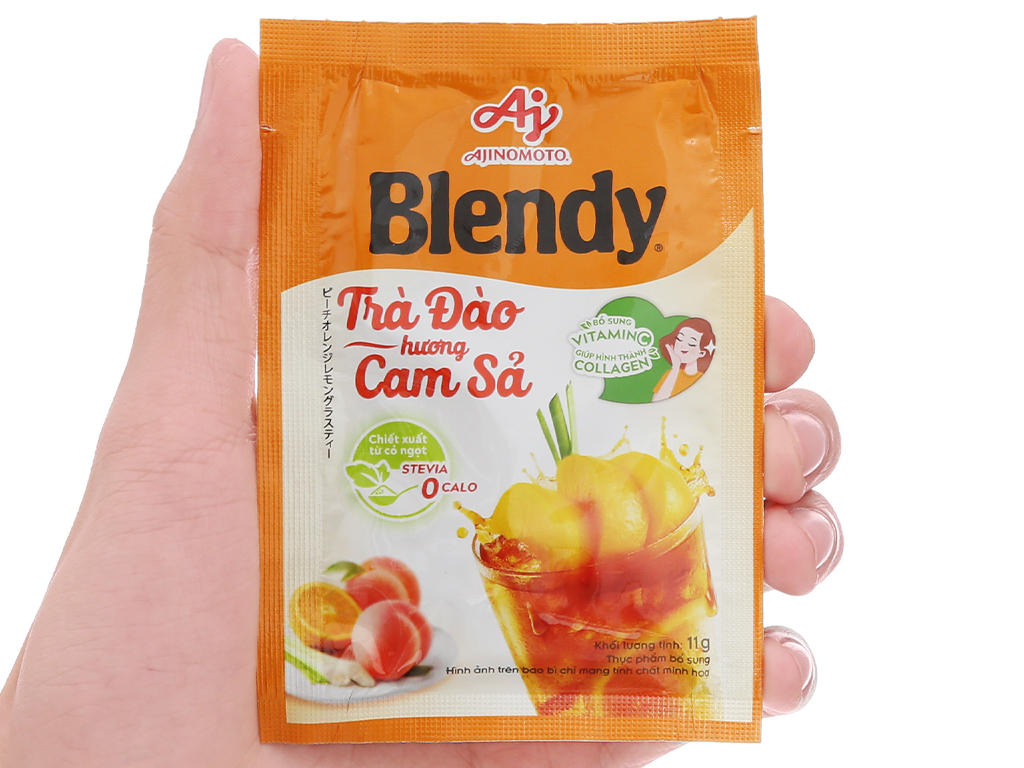 TRÀ ĐÀO CAM XẢ BLENDY  HỘP 8 GÓI x 11GR - 70755