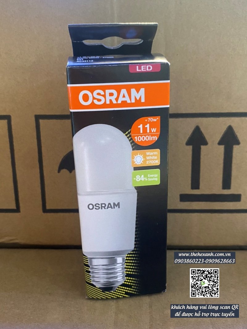 BÓNG ĐÈN STICK OSRAM 11W 6500K ÁNH SÁNG TRẮNG