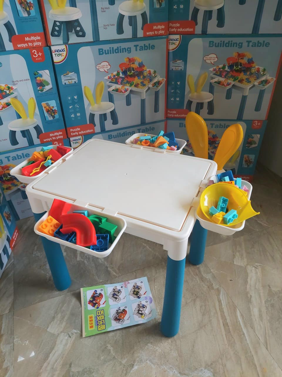 Bộ lego bàn ghế đa năng cho bé
