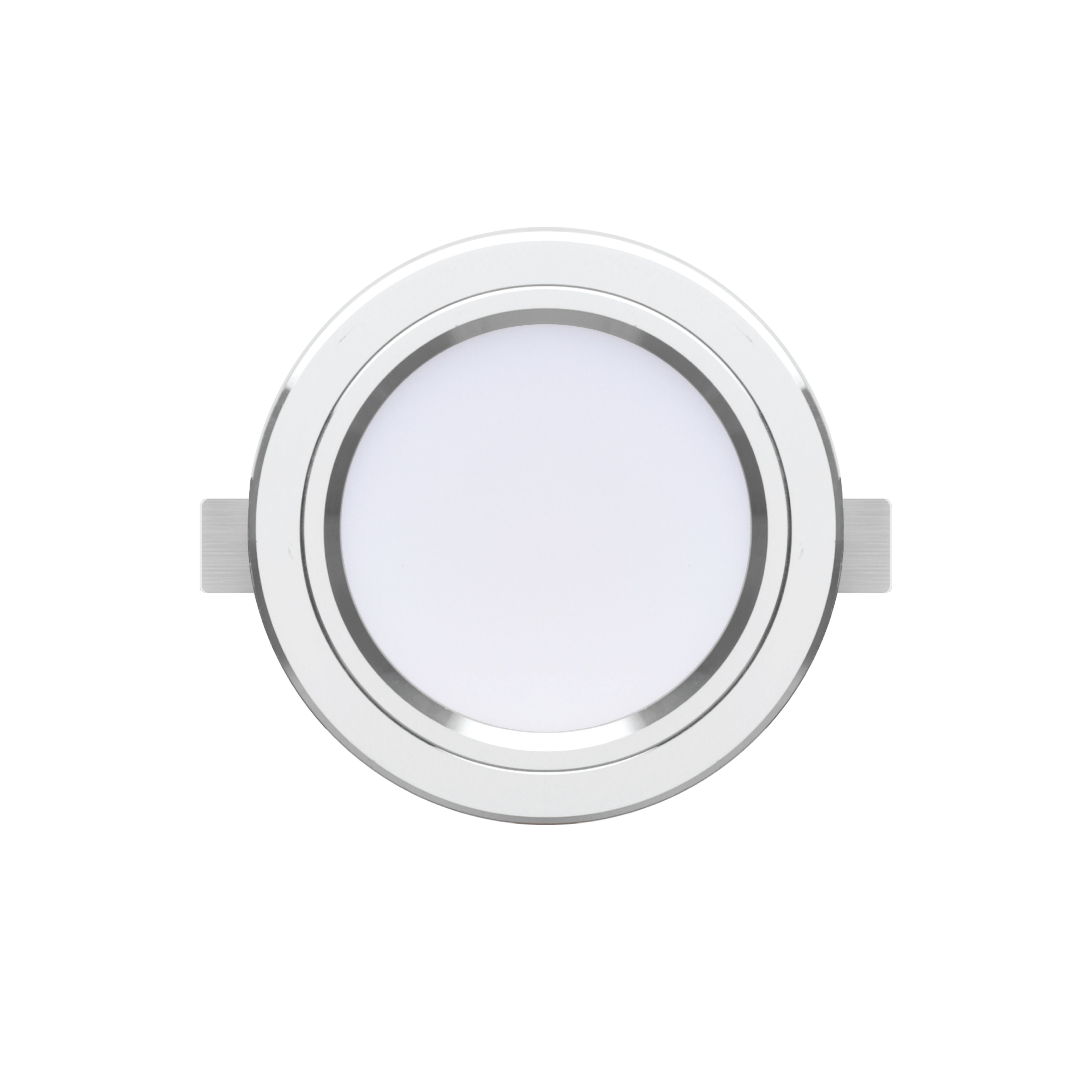 Đèn led âm trần đổi màu 12w lỗ khoét 110mm viền vàng cao cấp rạng đông at20 đm 110/12w