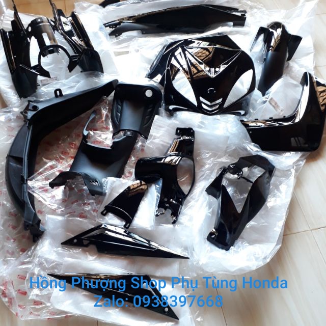 [HCM]FULL DÀN ÁO EXCITER  Đời 2010 MÀU ĐEN ZIN CHÍNH HÃNG