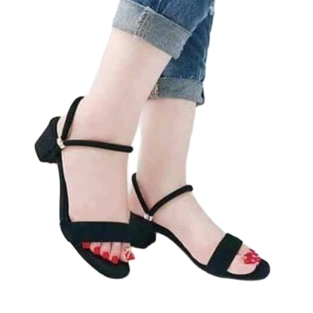 Giày cao gót 5,7 phân bản ngang gót mang 2 kiểu LT (SDVB010)